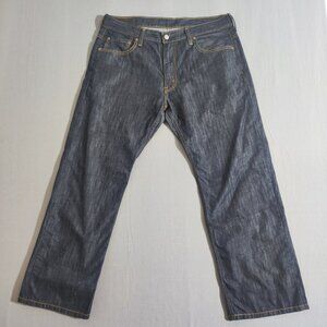 Levi's 569 Loose Fit Straight Jeans Men's Size W34/L30 Dark Ink Blue Colour